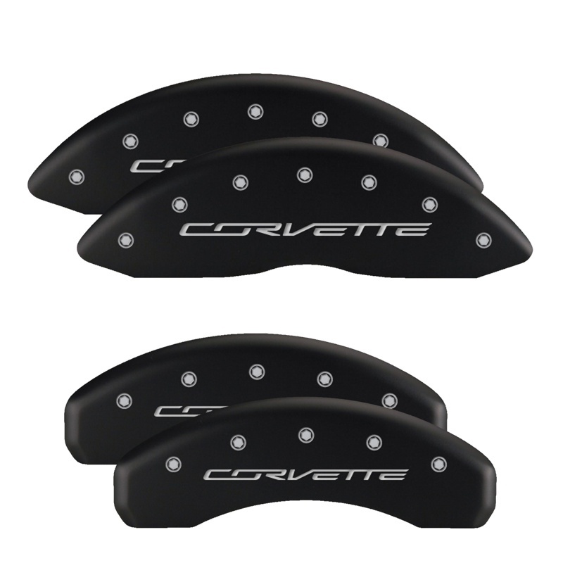 MGP 4 Caliper Covers Engraved Front & Rear MGP Red finish silver ch thumbnail 7