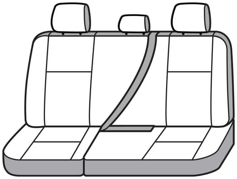Covercraft 19-25 Chevrolet Silverado Carhartt Super Dux SeatSaver Sec Row Custom Seat Cover- Gravel thumbnail 6
