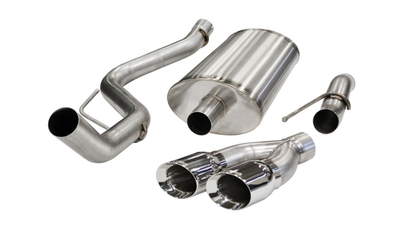 Corsa 2011-2014 Ford F-150 Raptor 6.2L V8 Polished Sport Cat-Back Exhaust thumbnail 8