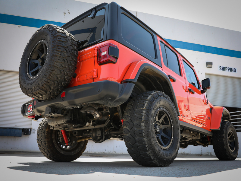 aFe 20-21 Jeep Wrangler (JL) Large Bore-HD 3 IN 304 Stainless Steel DPF-Back Hi-Tuck Exhaust System thumbnail 9