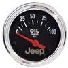 Autometer Jeep 52mm 0-100 PSI Short Sweep Electronic Oil Pressure Gauge thumbnail 6