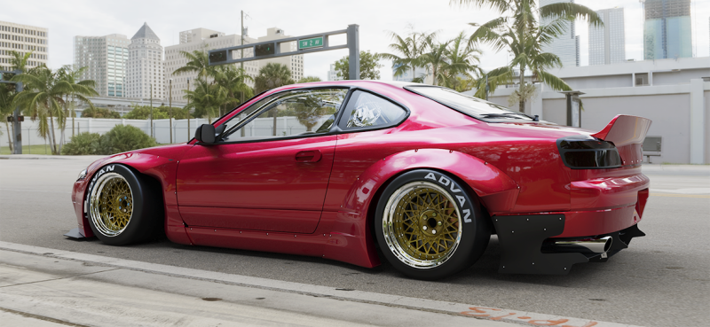 GReddy 1999-2002 Nissan Silvia Full Rocket Bunny S15 Pandem Aero Kit thumbnail 9