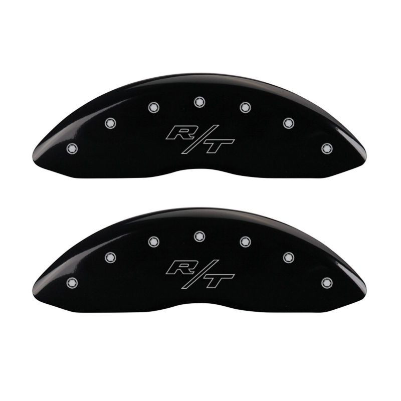 MGP 4 Caliper Covers Engraved Front & Rear Vintage Style/RT Black finish silver ch thumbnail 6