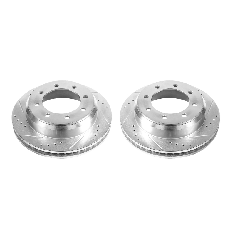 Power Stop 08-14 Ford E-150 Rear Evolution Drilled & Slotted Rotors - Pair thumbnail 2