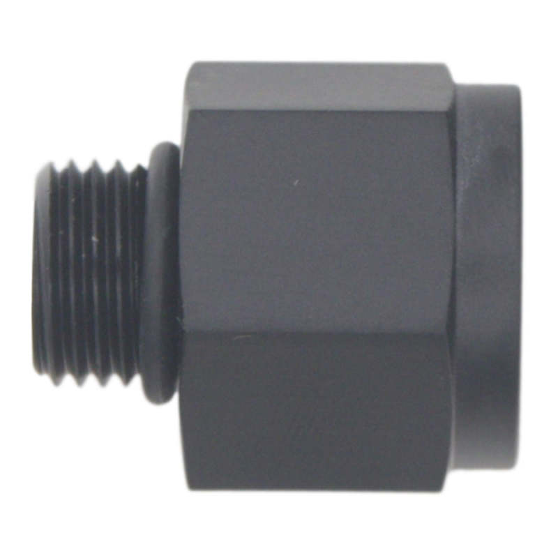 DeatschWerks 6AN ORB Male to M18 X 1.5 Metric Female (Incl O-Ring) - Anodized Matte Black thumbnail 2