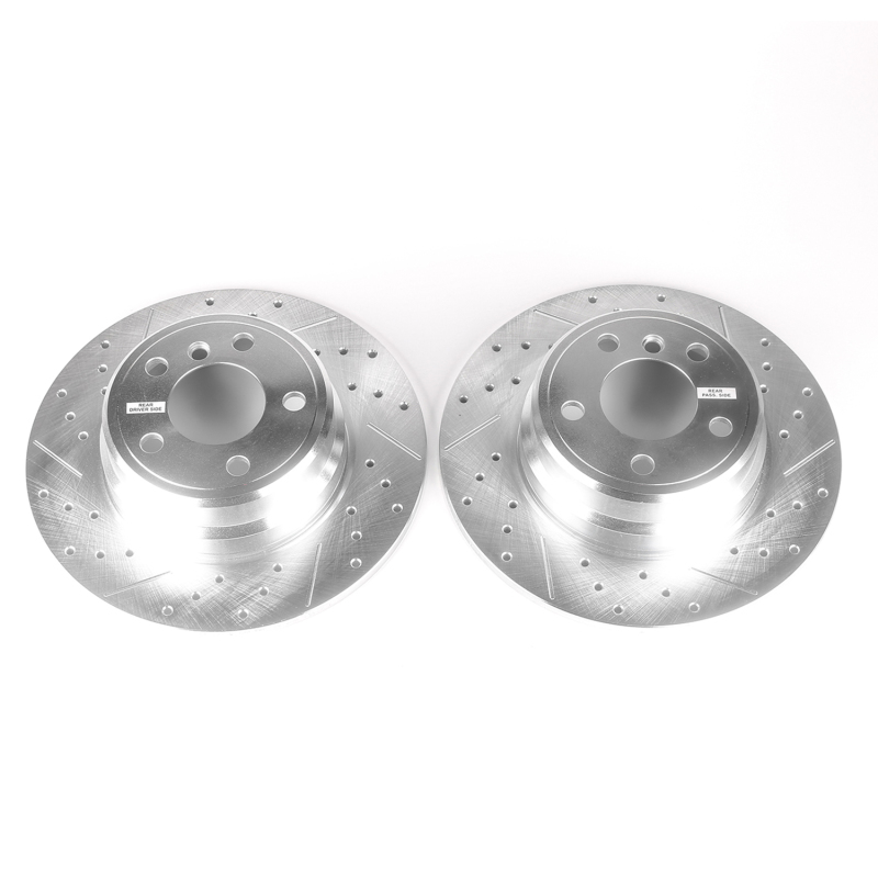 Power Stop 00-06 BMW X5 Rear Evolution Drilled & Slotted Rotors - Pair thumbnail 2