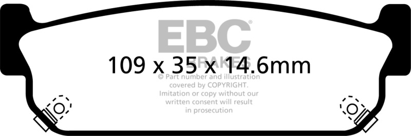 EBC S13 Brake Pad and Rotor Kit (1x ebcRK7357, 1x ebcDP41784R) thumbnail 6