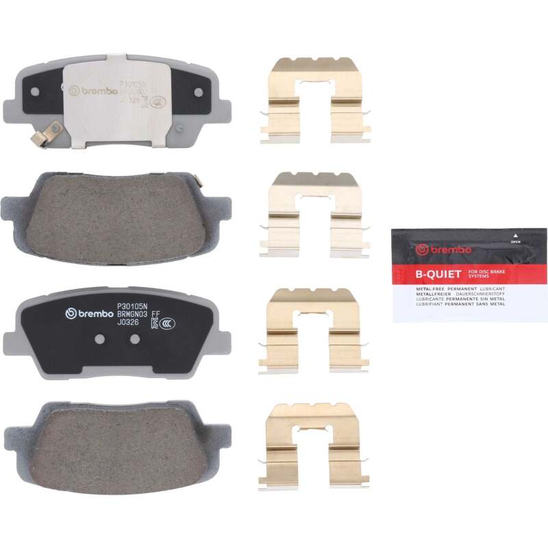 Brembo 17-18 Kia Sorento/ Hyundai Santa Fe Sport Rear NAO Brake Pad thumbnail 2