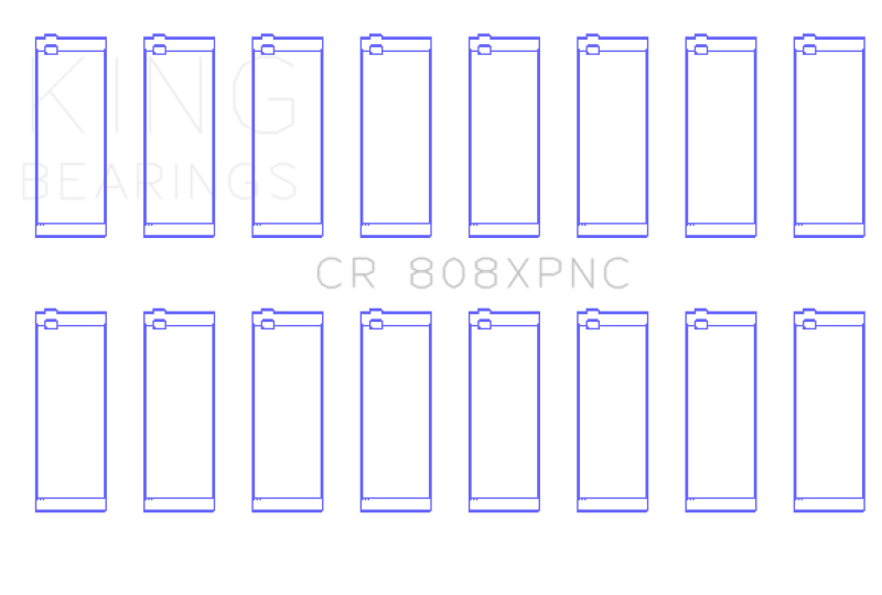 King Engine Bearings GM 369-502 Gen IV / V / VI Big Block Chevy Rod Bearing Set thumbnail 5