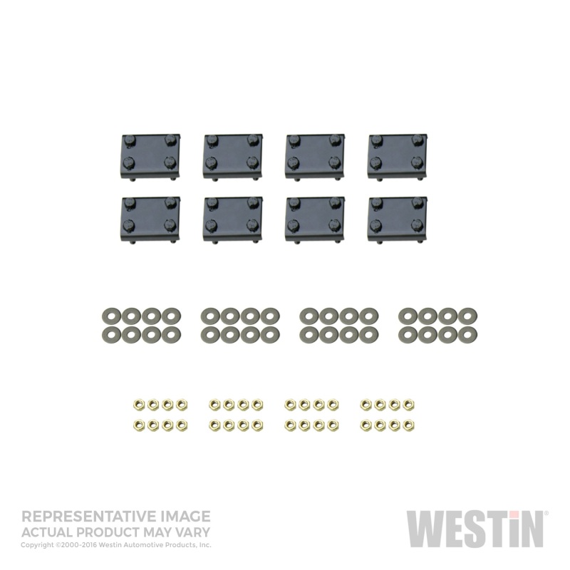 Westin 2008-2017 Buick/Chevrolet/GMC/Saturn Enclave Premier Oval Nerf Step Bar Mount Kit - Black thumbnail 4