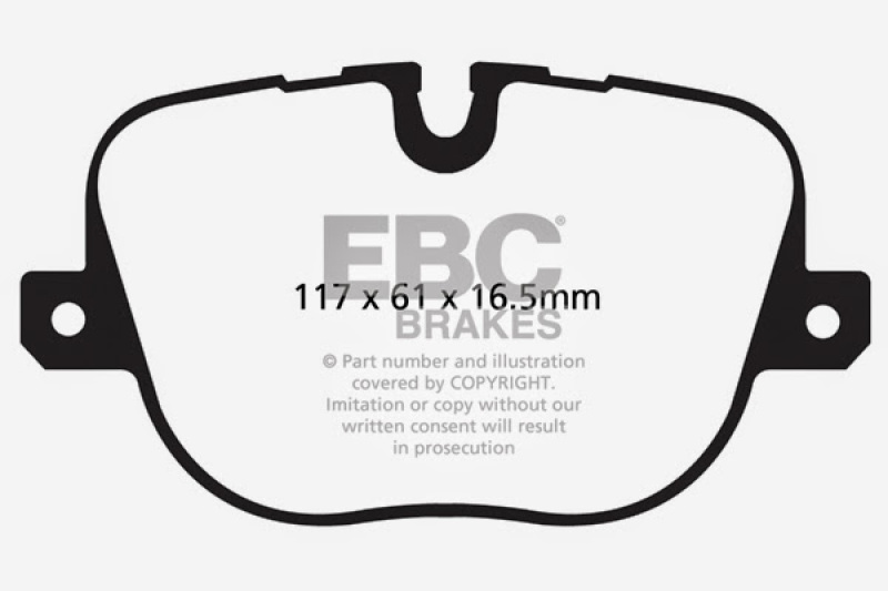 EBC 10-12 Land Rover Range Rover 5.0 Supercharged Yellowstuff Rear Brake Pads thumbnail 7