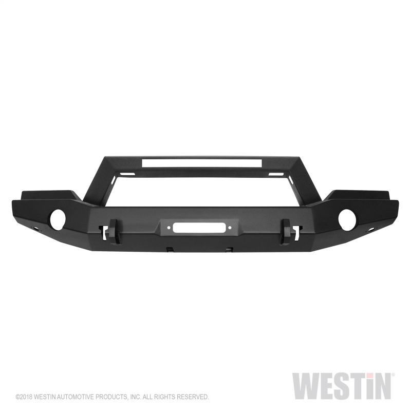 Westin 07-18 Jeep Wrangler JK WJ2 Full Width Front Bumper w/LED Light - Tex. Blk thumbnail 7