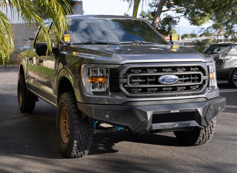 Go Rhino 21-23 Ford F-150 (4dr) Element Front Bumper w/ Fixed Light Bar Mount - Tex. Blk thumbnail 7