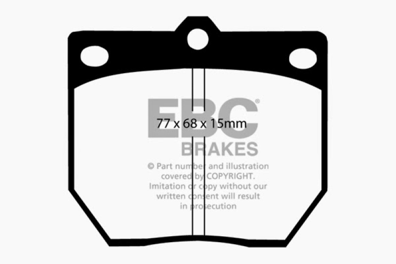 EBC 70-74 Datsun 240Z 2.4 Greenstuff Front Brake Pads thumbnail 6