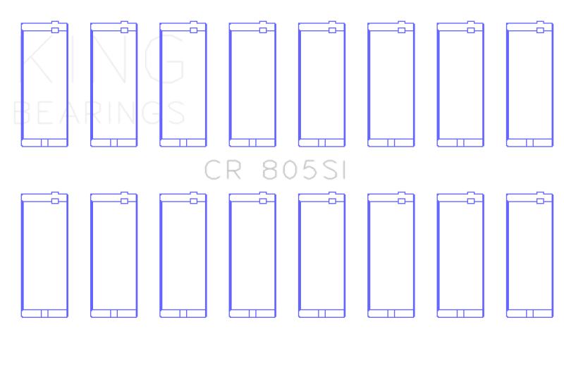 King Engine Bearings Chrysler 273 / 318 / 340 /360 Rod Bearing Set thumbnail 5