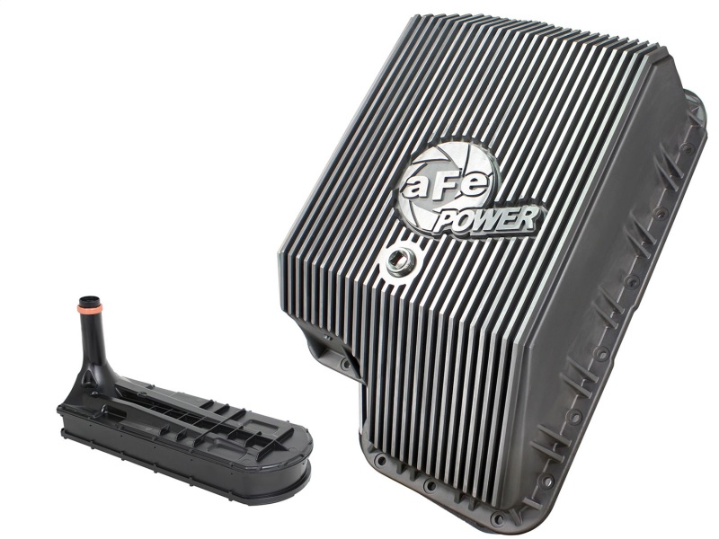 aFe Automatic Transmission Pans 46-70120-1 Oil Pan, Aluminum, Natural, Deep, +7.5 qts. Capacity, Ford, 5R110, Each thumbnail 4