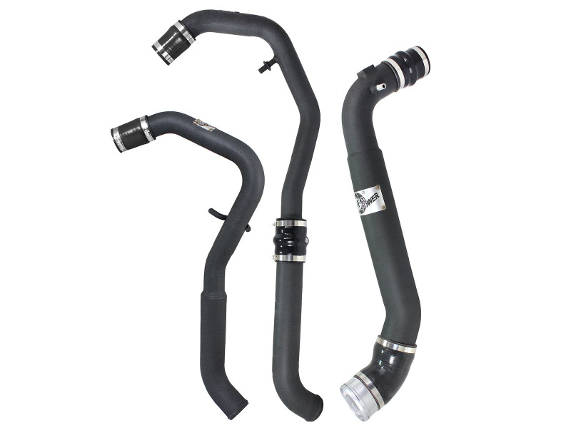 BladeRunner Aluminum Hot and Cold Charge Pipe Kit Black