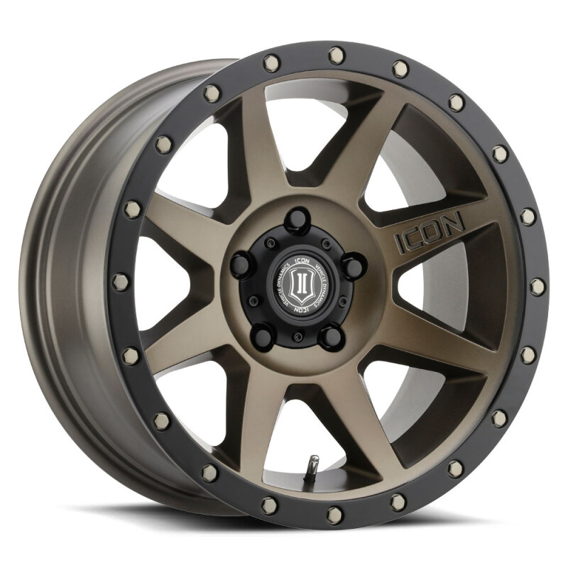 Icon Alloys Rebound Bronze Wheels 17x8.5 Wheel, Rebound, Aluminum, Bronze, 17 in. x 8.5 in., 5 x 4.5 in./5 x 114.3mm, Bolt Circle, 4.750 in. Backspace, Each thumbnail 3