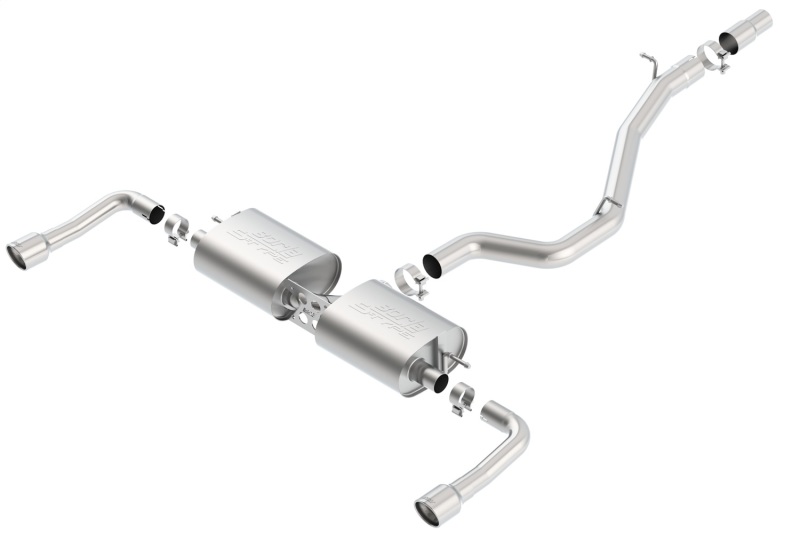 Borla 14-16 Audi A3 Quattro 2.0L Turbo AT/MT RWD 4DR S-Type Cat-Back Exhaust Single Split Rear Exit thumbnail 4