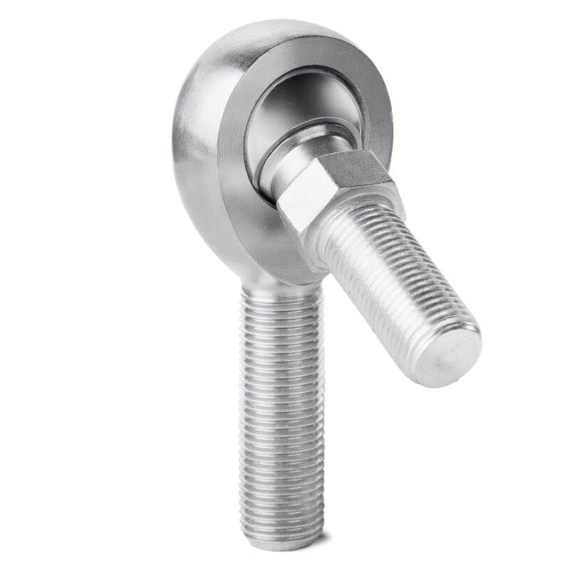 QA1 EX Series Endura Rod End - Male/Left Hand - .5in Bore x 1/2-20 w/Stud - Carbon Steel