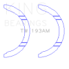 King Engine Bearings Toyota 1AZFE/2AZFE Thrust Washer Set thumbnail 6