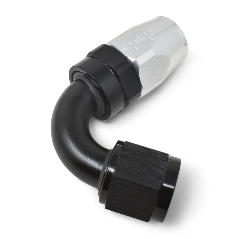 Russell Performance -12 AN Black/Silver 120 Degree Tight Radius Full Flow Swivel Hose End thumbnail 7
