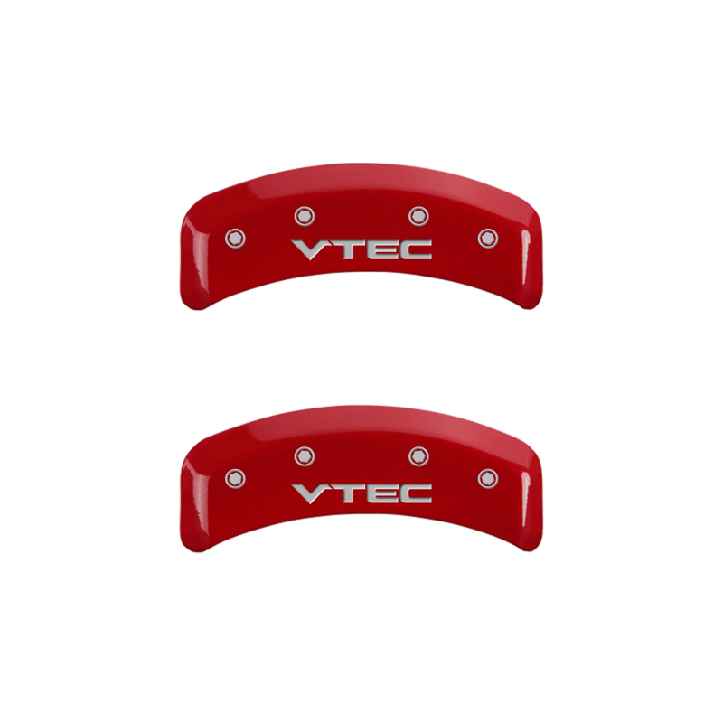 MGP 4 Caliper Covers Engraved Front & Rear Vtech Red finish silver ch thumbnail 9