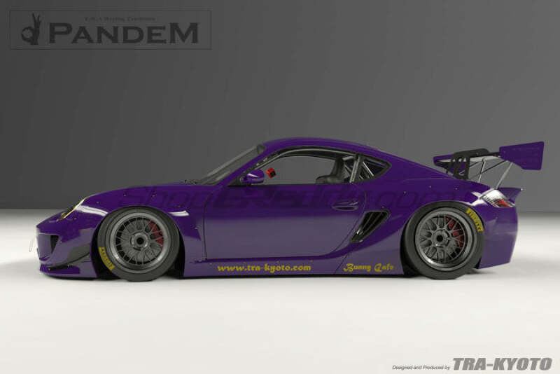 GReddy Pandem RB 09-12 Porsche Cayman Complete Wide Body Aero Kit WITH WING (Special Order) thumbnail 6