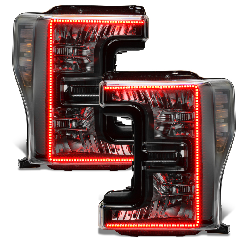 Oracle 17-19 Ford F-250 SD Dynamic Pre-Assembled Headlights - Halogen - Black Edition - thumbnail 6