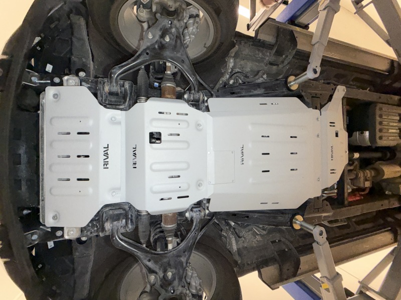 RIVAL 2015-2026 Ford F150 Ecoboost Powerboost Aluminum Transfer Case Skid Plate