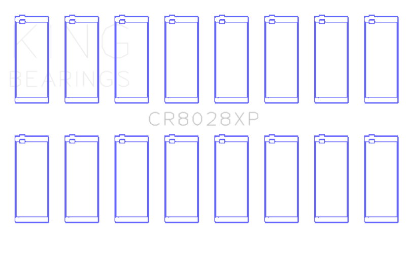 King Engine Bearings Chevrolet Custom Performance (Size STDX) Connecting Rod Bearing Set thumbnail 4
