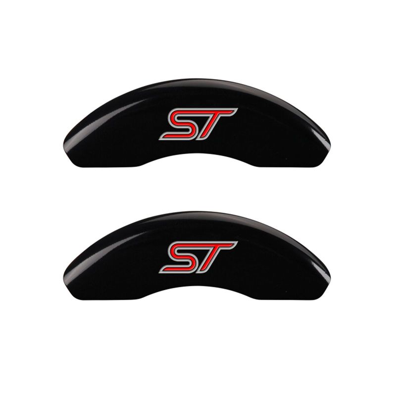 MGP 4 Caliper Covers Engraved Front & Rear No bolts/ST Black finish silver ch thumbnail 4