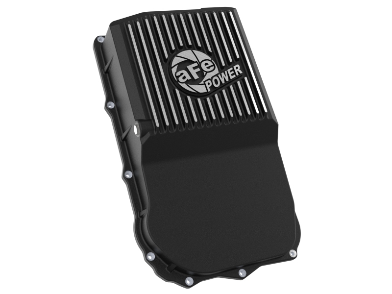 aFe 18-25 Jeep Wrangler JL V6 Transmission Pan - Black w/ Machined Fins thumbnail 6