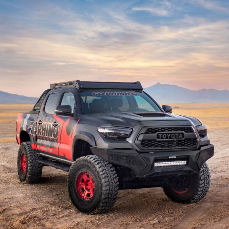 Go Rhino 16-21 Tacoma Element Front Bumper w/ Power Actuated Hide-away Light Bar Mount Tex Black thumbnail 2