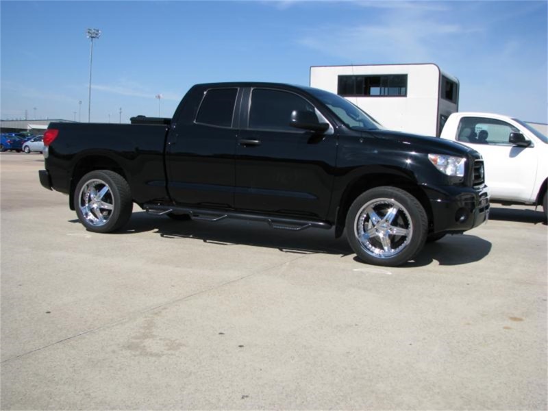 N-Fab Nerf Step 07-17 Toyota Tundra Double Cab 6.5ft Bed - Gloss Black - Bed Access - 3in thumbnail 4