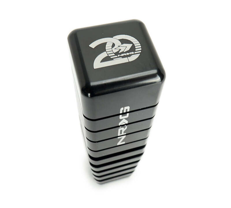 NRG Shift Knob - 20 Year Anniversary Weighted Square Heat Sink Short - Black thumbnail 2