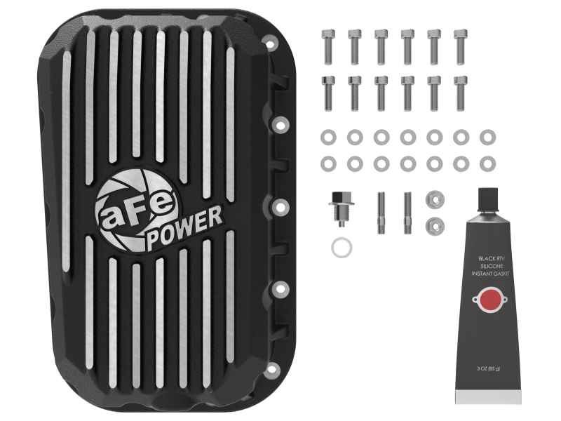 aFe POWER Pro Series Engine Oil Pan Black w/ Machined Fins Jeep Wrangler (JK) 12-18 V6-3.6L thumbnail 6