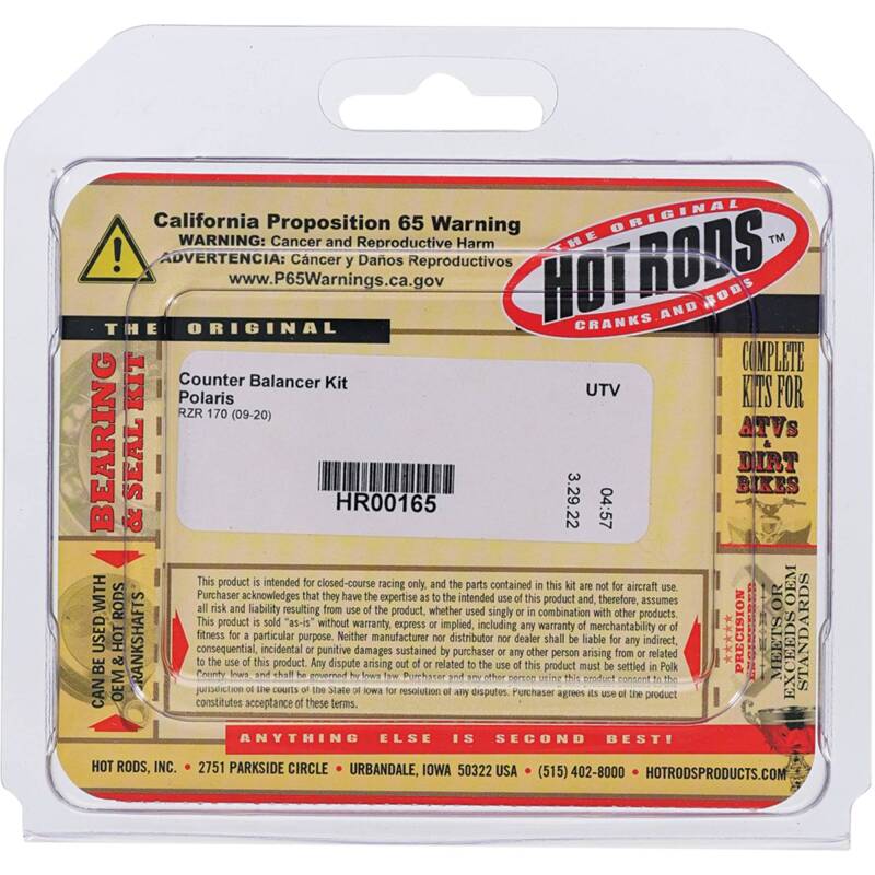 Hot Rods 09-20 Polaris RZR 170 170cc Counter Balancer Kit thumbnail 5