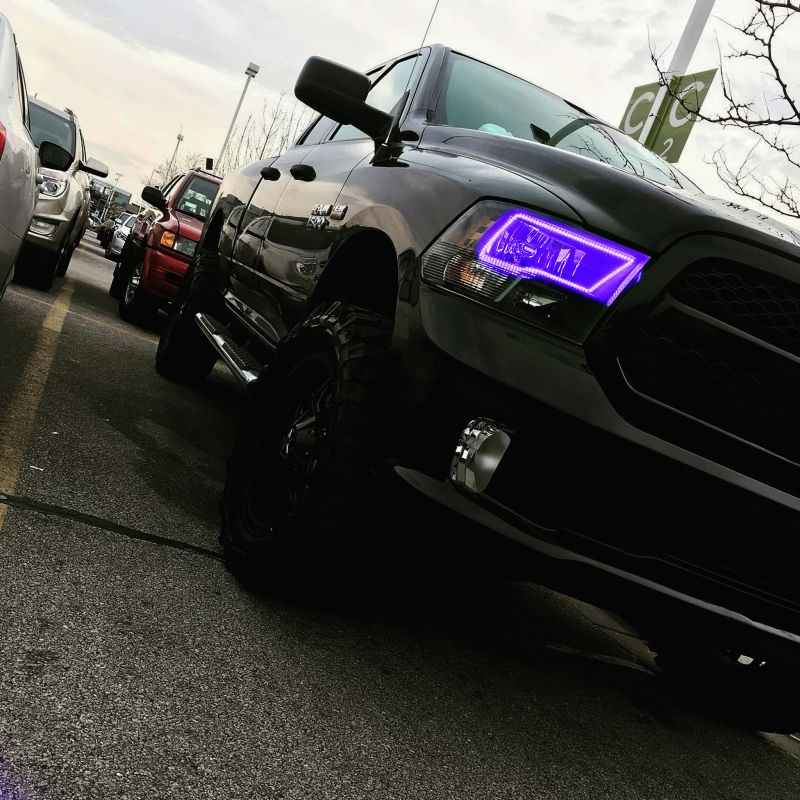 Oracle Dodge Ram Sport 09-18 LED Headlight Halo Kit - ColorSHIFT w/ BC1 Controller
