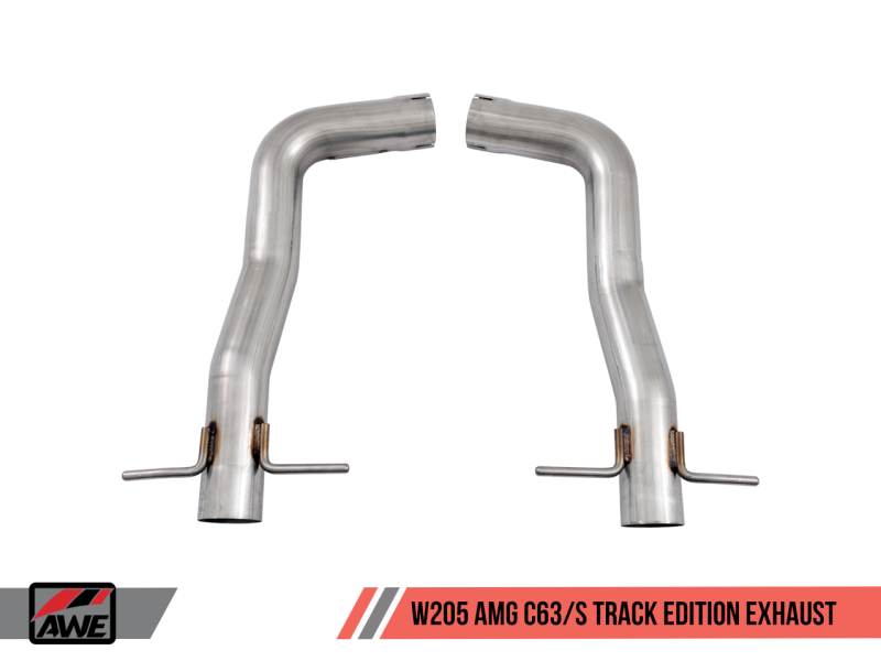 AWE Tuning Mercedes-Benz W205 AMG C63/S Sedan Track Edition Exhaust System (no tips) thumbnail 6