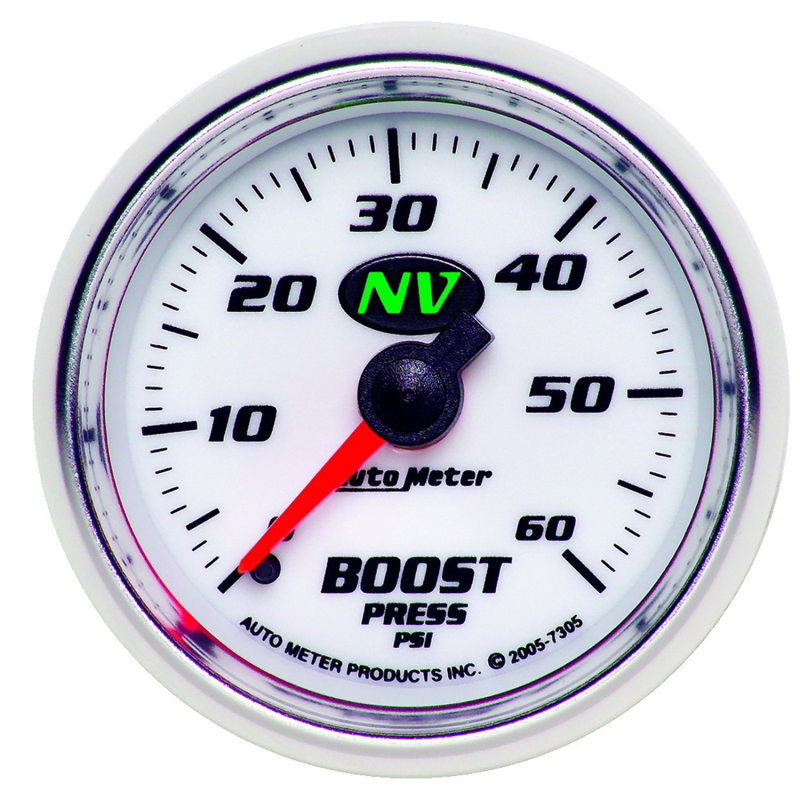 Autometer NV 52mm 0-60 PSI Boost Mechanical Gauge thumbnail 3