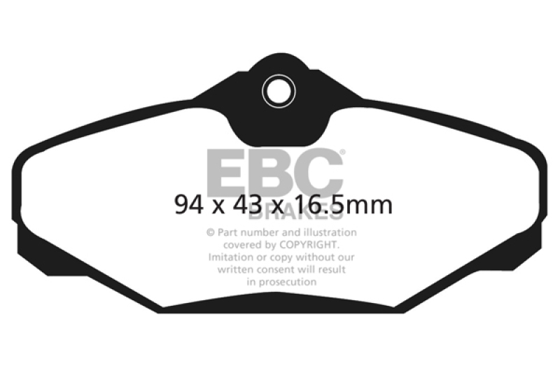 EBC 94-00 Ford Taurus 3.0 Ultimax2 Rear Brake Pads thumbnail 2
