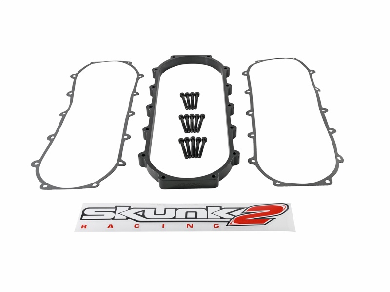 Skunk2 Ultra Series Honda/Acura Black RACE Intake Manifold 1 Liter Spacer (Inc Gasket & Hardware) thumbnail 7
