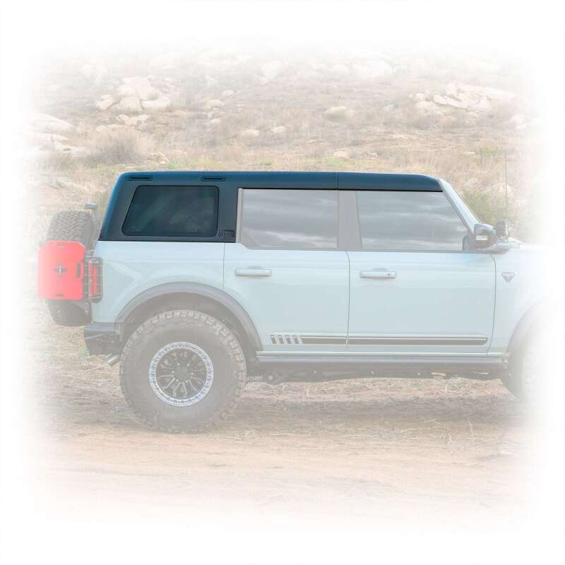 Turn Offroad 2021+ Ford Bronco Hard Top (4 Door) Black/Black Foam Headliner/Wiper & Defrost