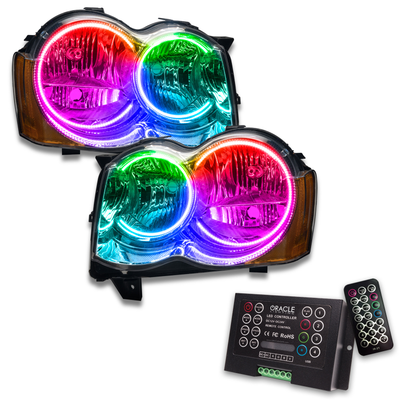 Oracle 08-10 Jeep Grand Cherokee SMD HL (Non-HID) - ColorSHIFT w/ 2.0 Controller thumbnail 2