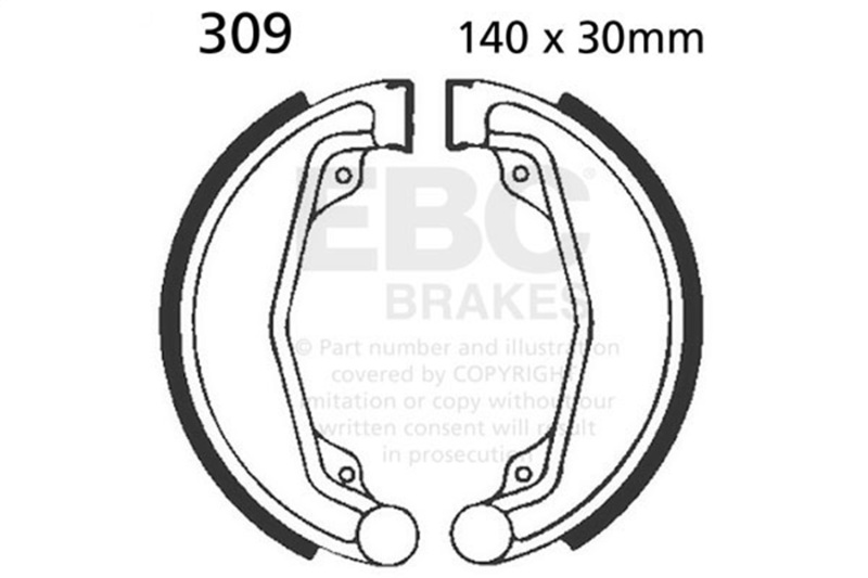 EBC 72-73 Honda SL 175/K1 Front/Rear Brake Shoe