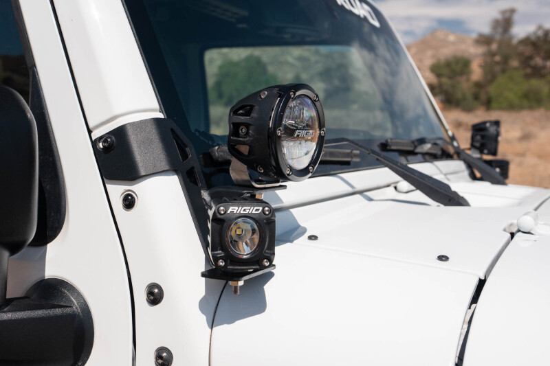 DV8 07-18 Jeep Wrangler JK Dual Pod Light Mounts thumbnail 6