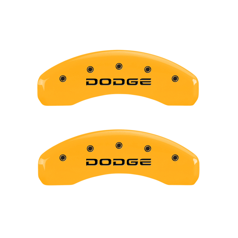 MGP 4 Caliper Covers Engraved F & R Broken D/Dodge Yellow Finish Black Char 2007 Dodge Durango thumbnail 9