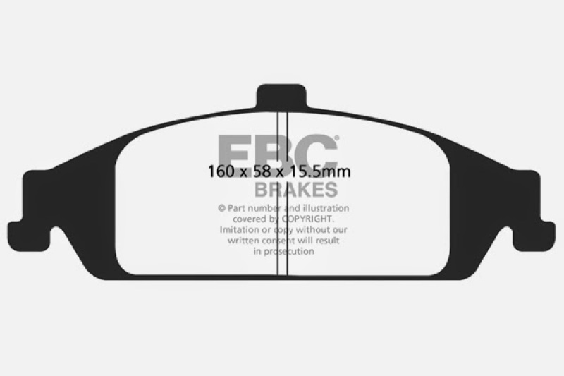 EBC 98-01 Chevrolet Malibu 2.4 Greenstuff Front Brake Pads thumbnail 3