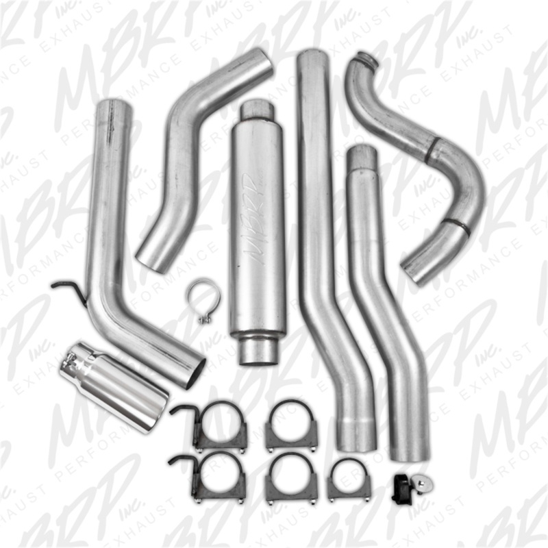 MBRP 88-93 Dodge 2500/3500 Cummins 4WD ONLY Turbo Back Single Side Exit Alum Exhaust System thumbnail 6